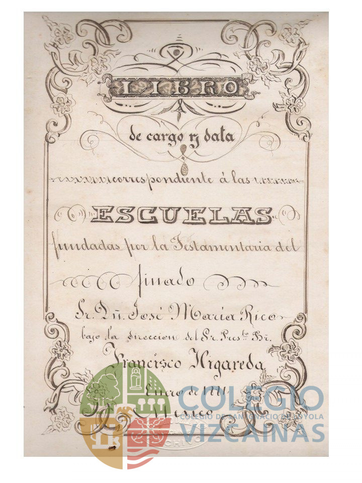 Libro de cargo y data correspondiente a las escuelas fundadas por la testamentaria del finado señor don José María Rico. Año de 1881