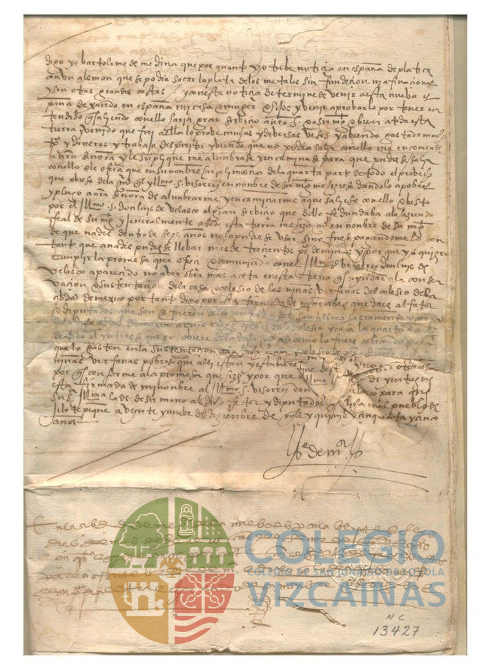 Descubrimiento de Bartolomé de Medina para el beneficio de patio, con relación de lo que le pagaba a cada minero de derechos. Año de 1554